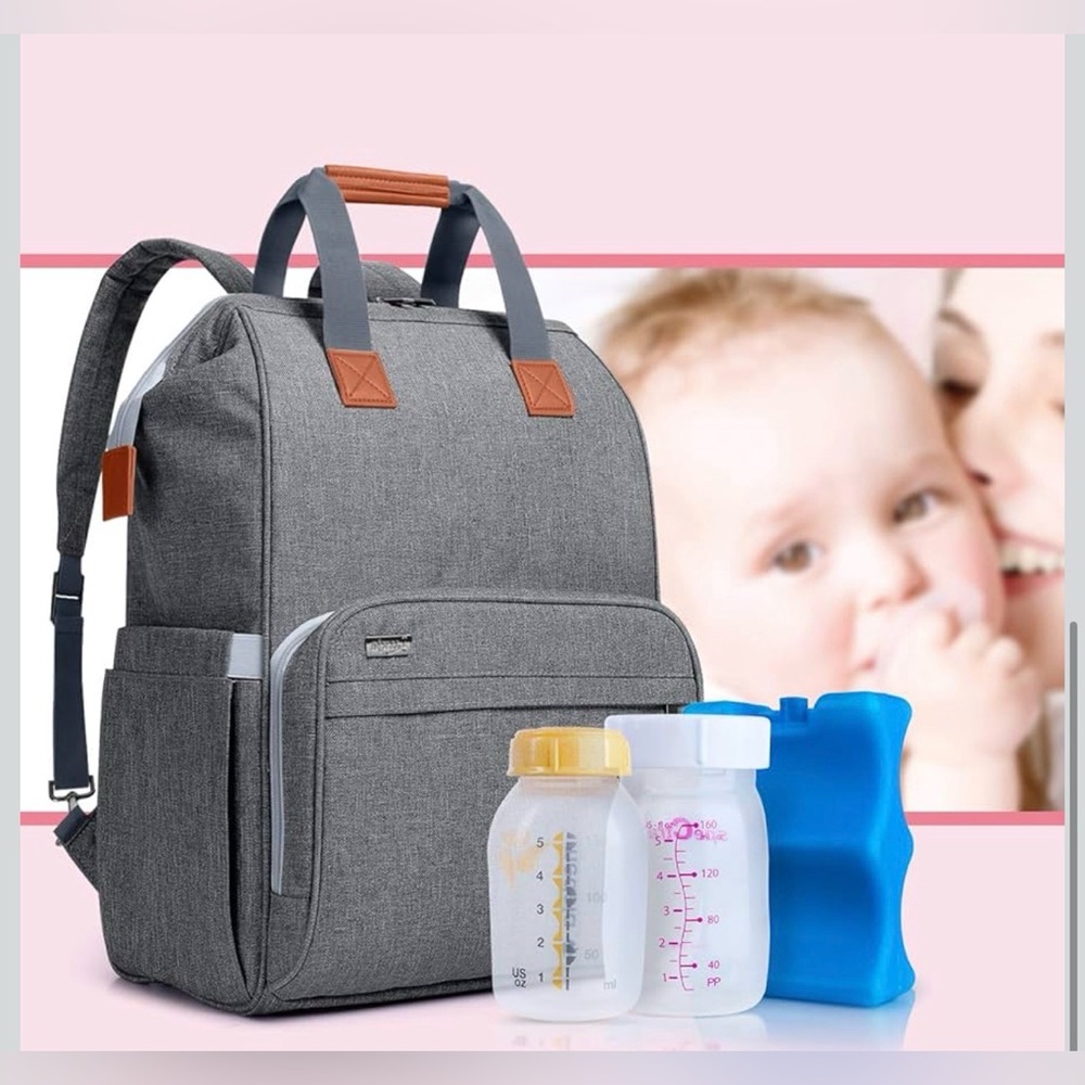 LUXJA Breast Pump Bag with Compartments for Cooler Bag Breast Pump Backpack - Picture 9 of 17